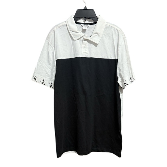 Calvin Klein Other - Calvin Klein Men's Black and White Polo Shirt Size S